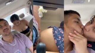 Gadis Panas Menggoda Kekasihnya Di Mobil, Lalu Puaskan Nafsu Bercinta Liar Di Alam Terbuka