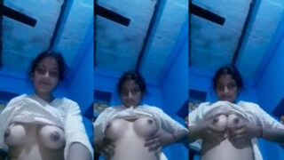 Desi Cewek Bihari Bugil Pamerin Pentil Kencang Ke Pacarnya