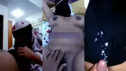 Ngentot Memek Cewek Bercadar Di Kos, Sampe Basah Kuyup.